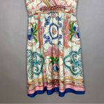 Anthropologie Collette Dinningan Dress Tied Acionna Silk Size 12 V-Neck Eclectic Photo 8