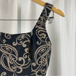 Popina Medium Made in USA Boho Fitted Tank Swim Top Tankini Neutral Square Neck Tan Photo 5