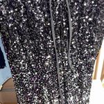 Boutique One shoulder bow tie black formal sequin prom dress Photo 9