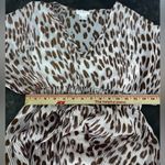 Venus Women’s Pink Cheetah Flow Semi Sheer Shimmer Maxi Dress Size 2 Photo 3