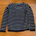 Alice + Olivia  Black White Striped Long Sleeve Photo 0
