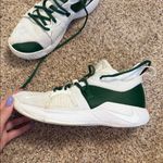 Nike Women’s White and Green Basketball Shoes/Sneakers Photo 1