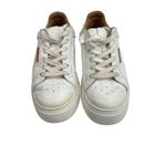 Tory Burch  Ladybug Sneaker Size 7.5 M White Leather Lowtop Photo 3