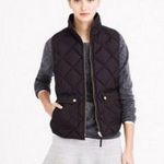 J.Crew  Quilted Down Puffer Vest navy blue gorpcore  Size Small Photo 2