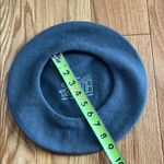 Charcoal Gray wool Beret Hat Photo 6
