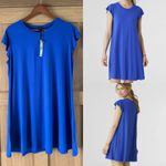 Coco + Carmen NWT  Francis Flutter Sleeve Dress - Cobalt Blue size Large/XL​​ Photo 1
