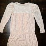 Gunne Sax Scott McLintock Vintage Light Pink Floral Lace Long Sleeve Dress Photo 1