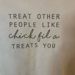 None Chick Fil A Treats You Graphic Tee Womens M Playful Giftable Kindness Shirt Photo 5