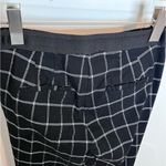 ZARA  Windowpane Grid Plaid Chino Pants Small Black Photo 6