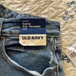 Old Navy NEW!  Curvy High Rise OG Straight Slightly Distressed Jeans Photo 3