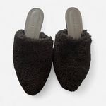 Jenni Kayne Luxe Fuzzy Pointed Shearling Mule Flats Minimalist Quiet Luxury 37/7 Photo 2