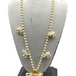 Vintage Celluloid large lucky Elephant statement necklace . Gold Photo 0