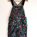 Duluth Heirloom Gardening Short Overalls Veggie Print Sz Small Black Photo 0