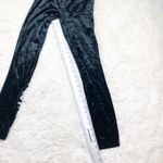 Kendall + Kylie Black Crushed Velvet Ankle Leggings Pants Elastic Waist Size XS Photo 4