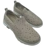 Skechers Go Walk 5-Limelight Slip-On Shoes Taupe/Beige With Rhinestones Womens 8 Photo 0