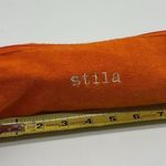 Stila Orange Terry Star Zip Cosmetic Pencil Bag Case Photo 8