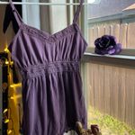 Motherhood Y2k vtg babydoll purple cami top Photo 8