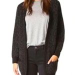 IRO Jasek leopard print longline alpaca wool blend cardigan charcoal black sz XS Photo 1