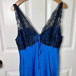 Free People  Countryside Lace Maxi Slip in Blue Campanula Combo S Photo 4
