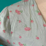 Reformation  Denise Midi Dress Floral Light Blue V-Neck Tencel Lyocell Size S Photo 3