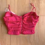 Oh Polly SEND MY LOVE Ruffle Cup Crop Top in Hot Pink Photo 7
