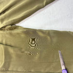 Rebecca Minkoff  XS Olive Green Satin Silk Drawstring Pant Stretch Relaxed Resort Photo 4