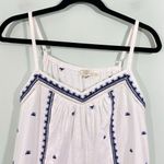 Fat Boy UK Women White Embroidered Adjustable Straps Tank Top Size 6 Photo 2