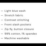 Lottie Moss  High Rise Light Blue Wash Denim Shorts Photo 4