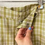 Daisy Street  Green Yellow Juniper Plaid Split Hem Trousers US Small Photo 6