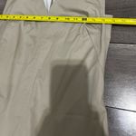 Derek Lam  Collective Khaki Beige V neck Midi Dress With Lace Accents Photo 8