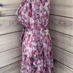 Vintage 70s Floral Long Sleeve Ruffle Dress Photo 3