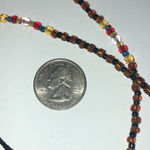 Lot of 3 Beaded Boho Silver Tone Hematite Black Beads Necklaces Photo 7