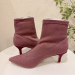 Jaggar Pink Decadence Ribbed Sock Boot in Grape Kitten Heel Bootie NIB 36/38/40 Size undefined Photo 7