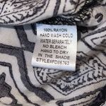 Fun2Fun  Women's 3/4 Sleeve Top Blouse Bohemian Geometric Tunic Black Size Medium Photo 5