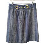 Anthropologie  Madchen Midi Skirt Blue - 4 Photo 0