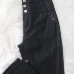 NWT Tinsel Coated Skinny Jeans Faux leathery Pant Black High Rise Size 27 Photo 3