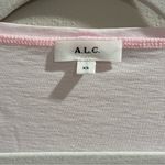 ALC Frank A.L.C. Pale Pink Rumi Tee Scoop Neck Puffed Sleeve Slim Fit Cotton Size XS Photo 2