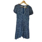 Princess Polly  Blue Floral Mini Dress V Neck Fit Flare Size 8 Cottagecore Photo 1