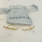 ADORNIA Swarovski Crystal‎ Climber Earrings, Diamonds, Gold, NWT Silver Photo 7