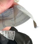 Italian Vintage Oppio black satin stretchy slit sides pants IT 44, US 10 Photo 6