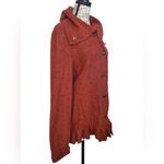 Joseph A  Rust Orange 100% Wool Ruffle Hem Jacket Size L Photo 1