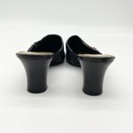 Naturalizer Womens Hydrant Mules 7.5 Buckle Pumps Leather Minimal Timeless Chic Photo 2