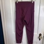 Girlfriend Collective Pocket Crop Leggings in Plum Burgundy W-473 Size S Photo 5