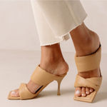 ALOHAS  Twist Strap Sandal in Camel  Photo 0