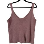 Old Navy  Purple Ribbed Knit V Neck Tank Top Women’s Size Large Photo 1