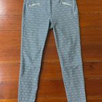 J. McLaughlin Baxter Jeans Micro Aegean Link Print Zipper Ankles - Sz 6 💚🎀 Photo 8