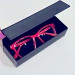 Furla authentic glasses case, hard shell, black, velour interior 6”x1.5”x2” Photo 0