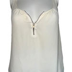 EXPRESS  Ivory Tank Top Women’s small Off White 1/4 Zip loose fit​ Photo 0