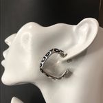 SIMON SEBBAG Sterling Silver Leopard Print Square Hoop Earrings NWOT Photo 7