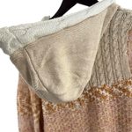 Free People Multicolor Cozy Hooded Toggle Button Chunky Knit Cardigan Womens Med Photo 2